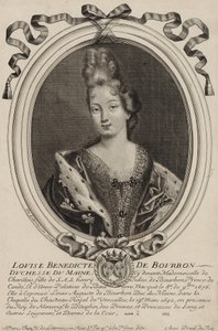 Grabado de Louise Bénédicte de Bourbon (Duquesa de Maine), por Nicholas de Larmessin de París hacia 1690 de Nicolas de Larmessin