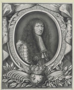 Rey de Francia Luis XIV (grabado)