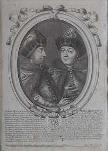 Los zares Iván Alexéyevich y Pedro Alexéyevich de Rusia de Nicolas de Larmessin