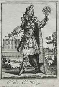 Trajes fantásticos: Traje del astrólogo, c. 1690 de Nicolas de Larmessin II