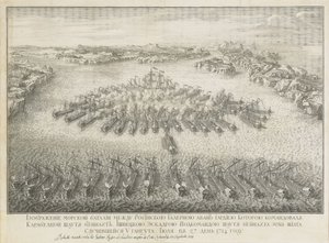La batalla naval de Gangut el 27 de julio de 1714 de Nicolas de Larmessin II