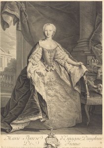 María Teresa de España, delfina de Francia de Nicolas de Larmessin IV after Jean Baptiste Van Loo