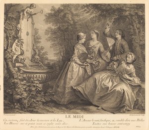 El Mediodía de Nicolas de Larmessin IV after Nicolas Lancret