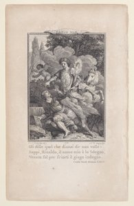 Canto 42, Estrofa 64, de Orlando Furioso, 1774 de Nicolas de Launay