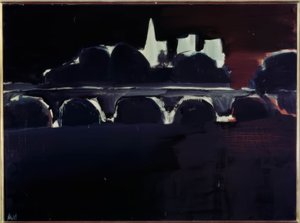 Vista de París por la noche