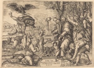 El sacrificio de Ifigenia de Nicolaus Beatrizet