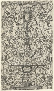 Fragmento de panel de adorno con Marte Paneles de adorno (título de la serie)