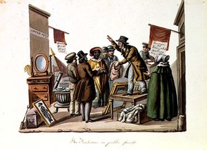 El Subastador en las Calles Públicas de Nicolino Calyo