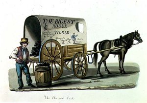 El carro de carbón, c.1840-44 de Nicolino Calyo
