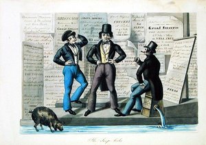 Los lavanderos, c.1840 de Nicolino Calyo
