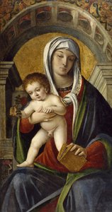 Panel de tríptico con Madonna y Niño, 1490-1500
