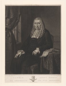 Retrato de Hendrik Danielsz. Hooft, alcalde de Ámsterdam de Nicolo Schiavonetti