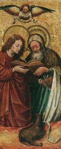 Los evangelistas Mateo y Lucas de Niederländischer Maler