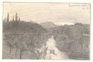 Paisaje italiano de Niels Jakob Jakobsen Bjerre