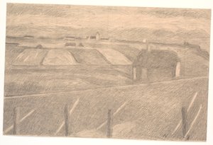 Paisaje en Ferring, el faro encendido de Niels Jakob Jakobsen Bjerre