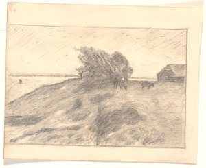 Vista en Vejbjerggaard con Venø de Niels Jakob Jakobsen Bjerre