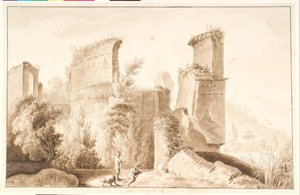 Ruinas del Templo de Apolo en el Lago Averno