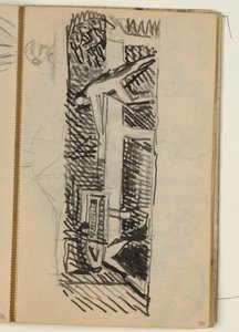 Composición de figuras - boceto para relieve sobre varios oficios? de Niels Larsen Stevns