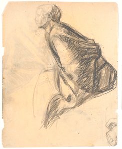 Estudio de figura para la pintura "María unge los pies de Cristo", 1907. Apóstol n.º 3 a la derecha en la imagen