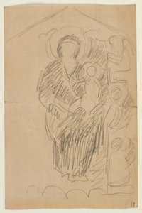 Copia de la coronada María con el Niño de Niels Larsen Stevns