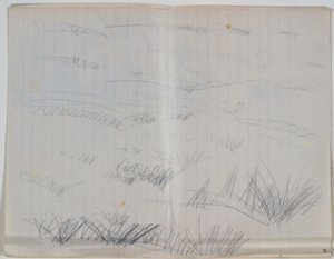 Boceto de paisaje de Niels Larsen Stevns