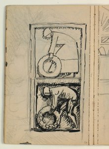 Boceto para la tumba de Poul S. Christiansen de Niels Larsen Stevns