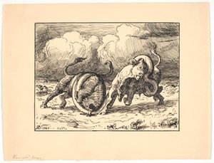 El dragón en Brande de Niels Skovgaard