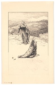 La muerte del arzobispo Turpin de Niels Skovgaard