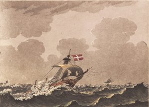 Un barco dañado, señalando loots