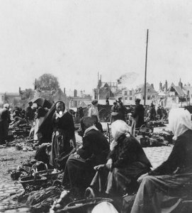 Mujeres del Mercado, Arras, Francia, Primera Guerra Mundial de Nightingale and Co