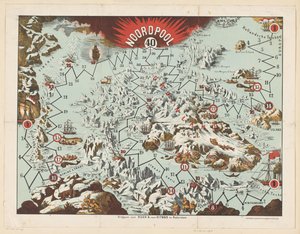 Reglas del juego de mesa: Polo Norte
Explicación / del juego de mesa / El viaje al Polo Norte (título en el objeto) de Nijgh and Van Ditmar