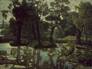 Paisaje con un río de Nikifor Stepanovich Krylov