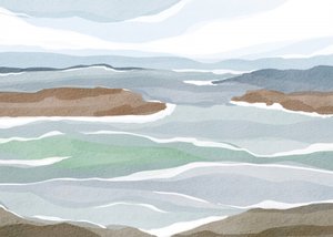 Capas oceánicas abstractas de Nikita Jariwala