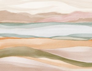Paisaje tranquilo en acuarela de Nikita Jariwala