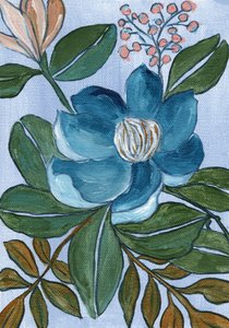 Elegante flor azul de Nikita Jariwala
