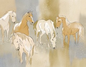 Una manada de caballos elegantes de Nikita Jariwala