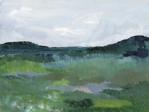 Paisaje abstracto en tonos verdes de Nikita Jariwala