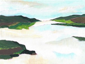 Paisaje del lago Misty de Nikita Jariwala