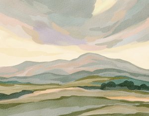 Paisaje montañoso en tonos apagados de Nikita Jariwala