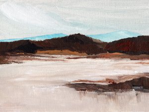 Paisaje montañoso en tonos apagados de Nikita Jariwala