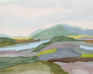 Paisaje montañoso en tonos apagados de Nikita Jariwala
