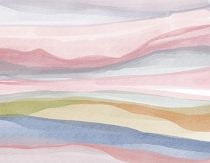 Paisaje en acuarela y pastel de Nikita Jariwala