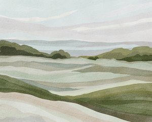Paisaje ondulado en tonos pastel de Nikita Jariwala