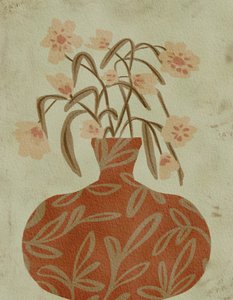 Jarrón de terracota «Blossoms» de Nikita Jariwala