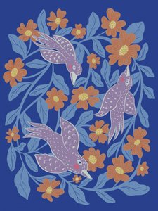 Aves y flores caprichosas de Nikita Jariwala