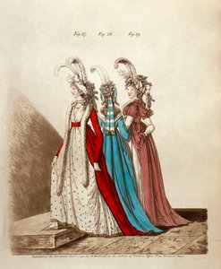 Vestidos de tarde, 1795 de Niklaus von Heideloff