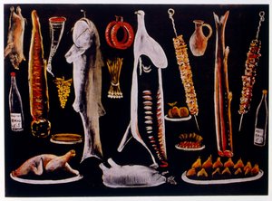 Naturaleza muerta de Niko Pirosmani