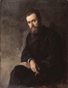 Retrato del autor Gleb Uspensky 1843-1902, 1884 de Nikolai Aleksandrovich Yaroshenko