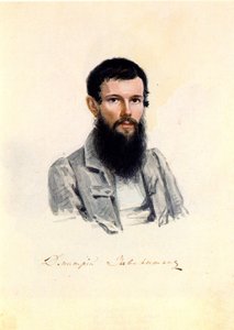 Retrato del Decembrista Dmitry Zavalishin 1804-1892 de Nikolai Alexandrovich Bestuzhev