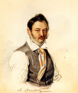 Retrato del decembrista Fonvizin Michail A. Fonvizin 1787-1854, 1834